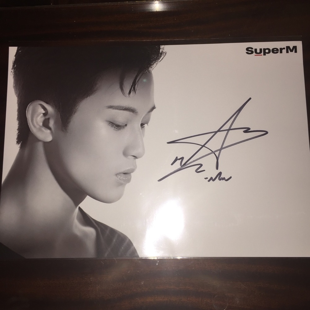 OFFICIAL SUPERM MARK SIGNED POSTER